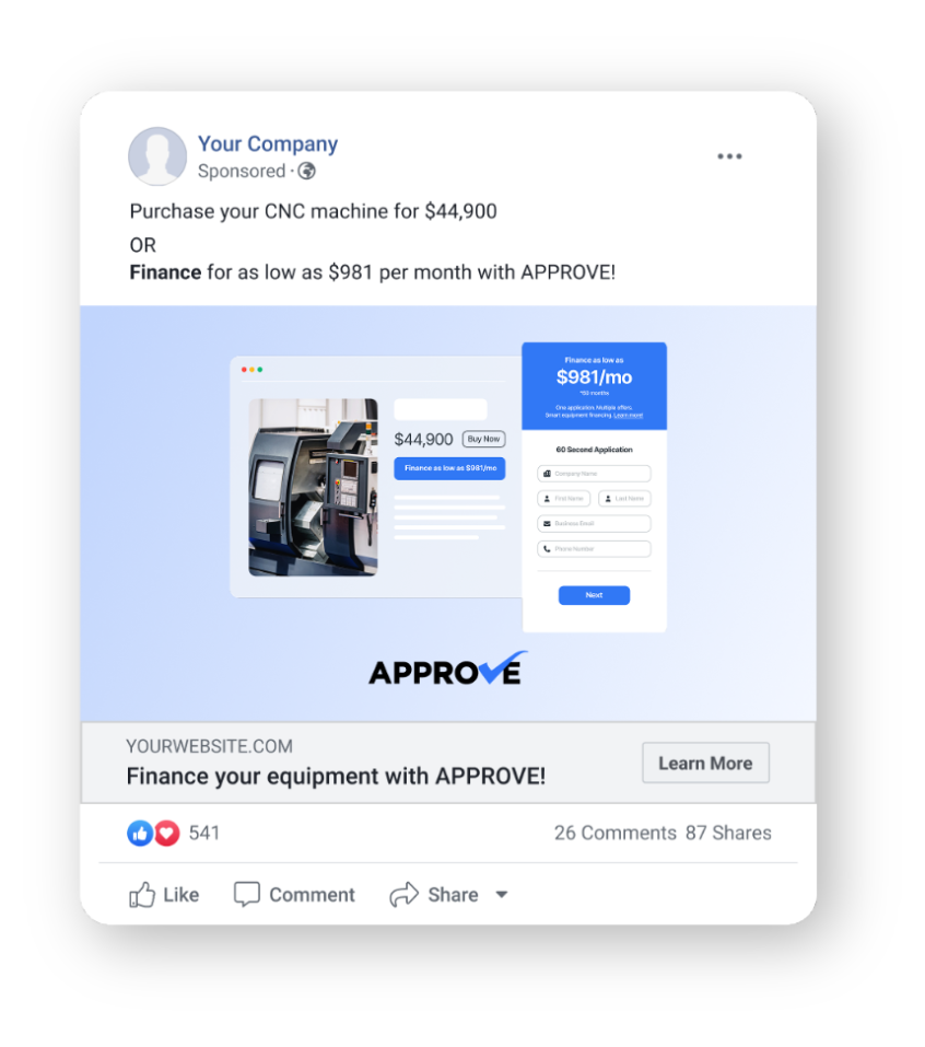 Facebook ad drop shadow Facebook ad drop shadow
