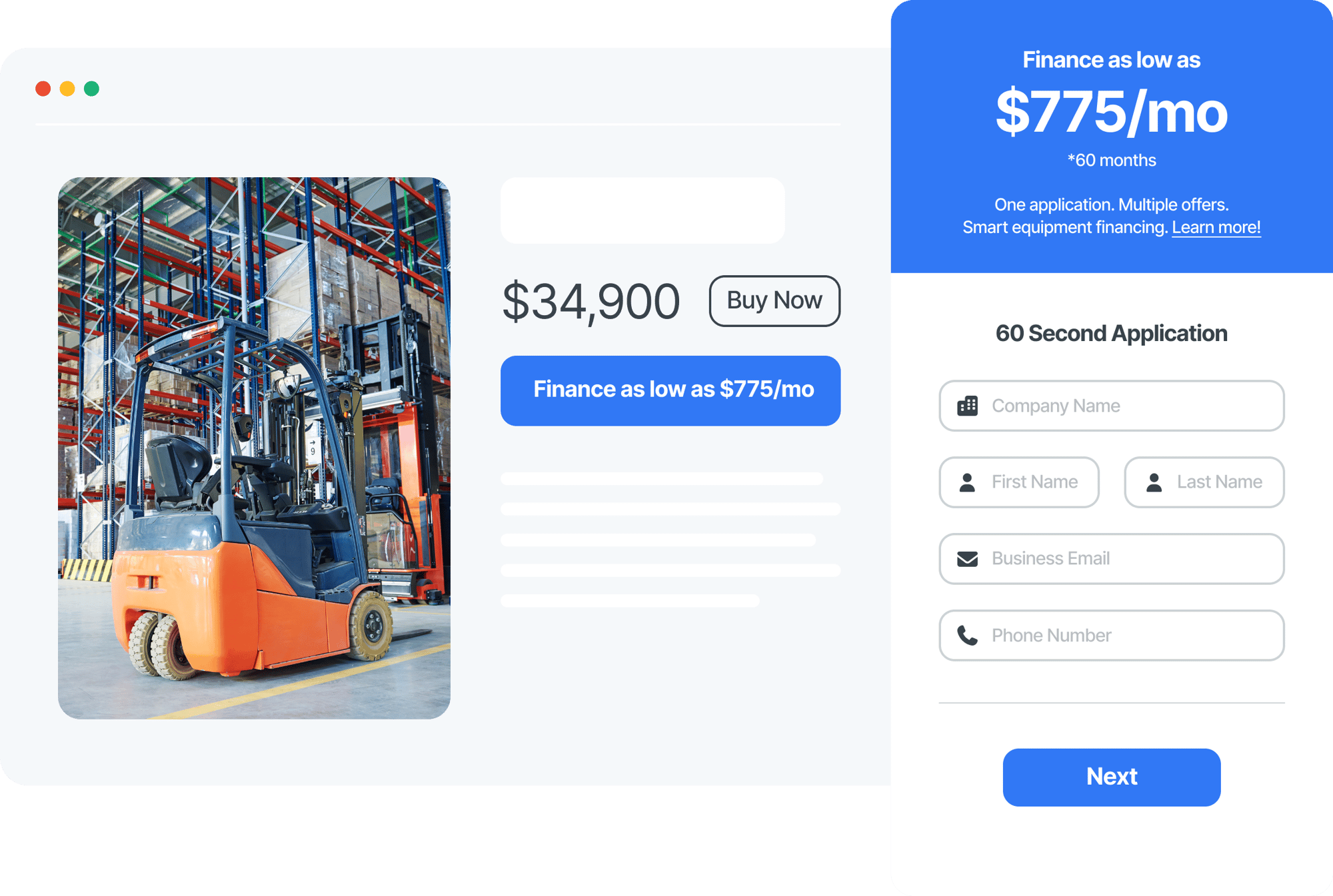 product page - material handling product page - material handling